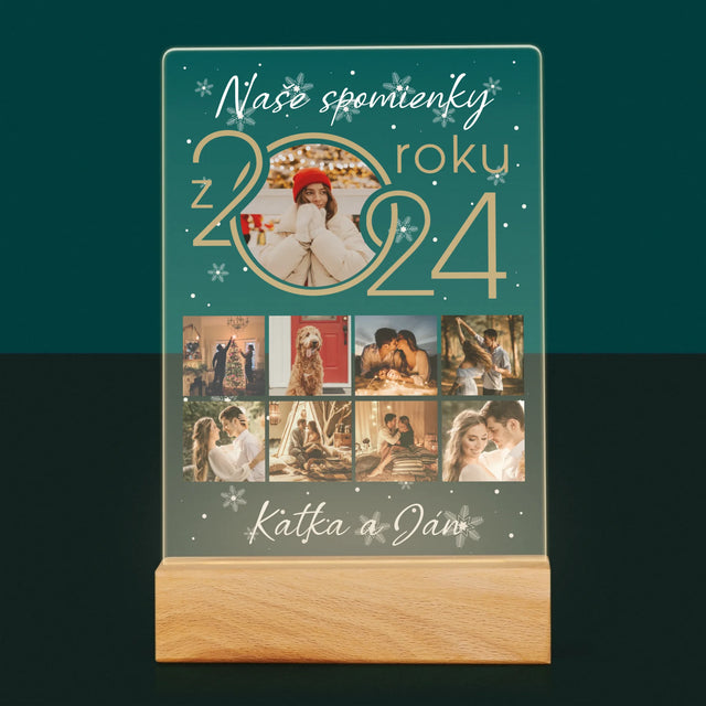 Fotokoláž: Naše Spomienky Z Roku - Tlač Na Akrylové Sklo 