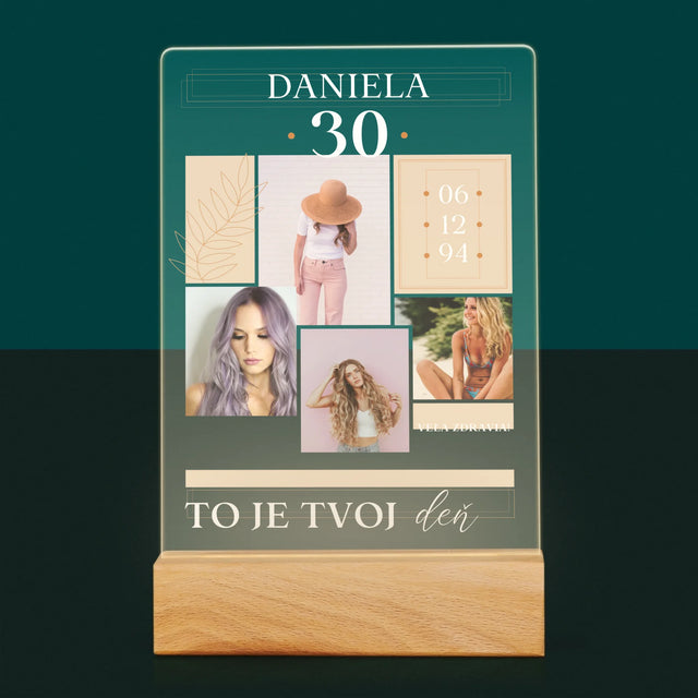 Fotokoláž: Toto Je Tvoj Deň - Tlač Na Akrylové Sklo 