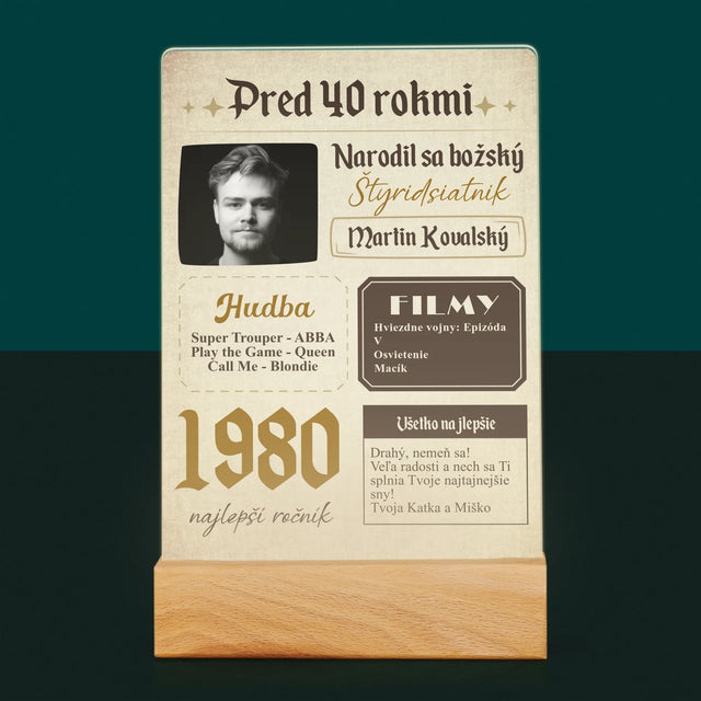 Obálka Časopisu: Pred 40 Rokmi - Tlač Na Akrylové Sklo 