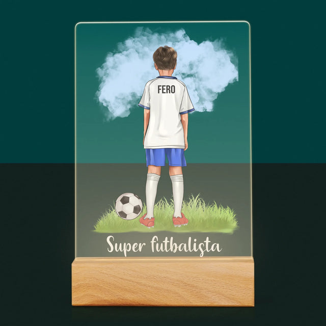 Tvorenie Postavy: Malý Futbalista - Tlač Na Akrylové Sklo 