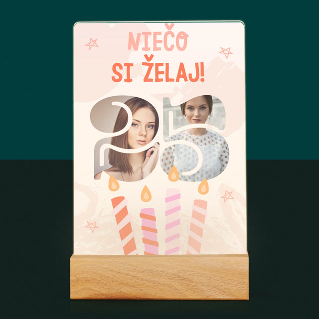Slovo Z Fotografií: Niečo Si Želaj - Tlač Na Akrylové Sklo 