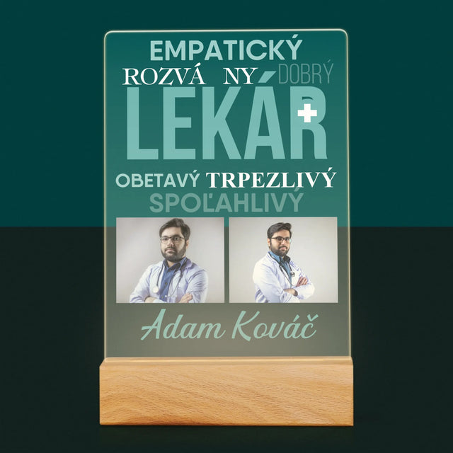 Fotokoláž: Lekár Črty - Tlač Na Akrylové Sklo 