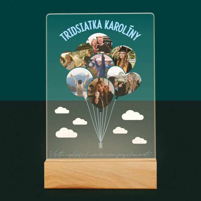 Tvar Z Fotografií: Tridsiatka Balóny - Tlač Na Akrylové Sklo 