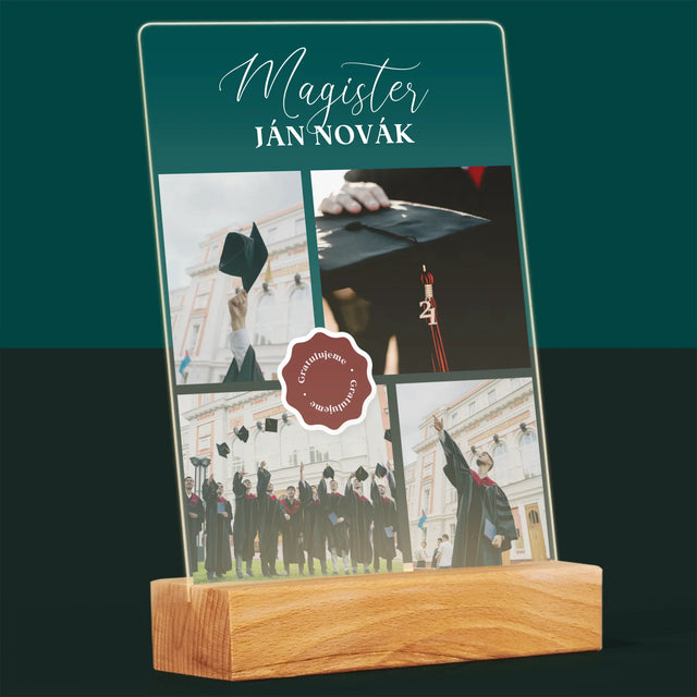 Fotokoláž: Magister - Tlač Na Akrylové Sklo (Vertikálne)