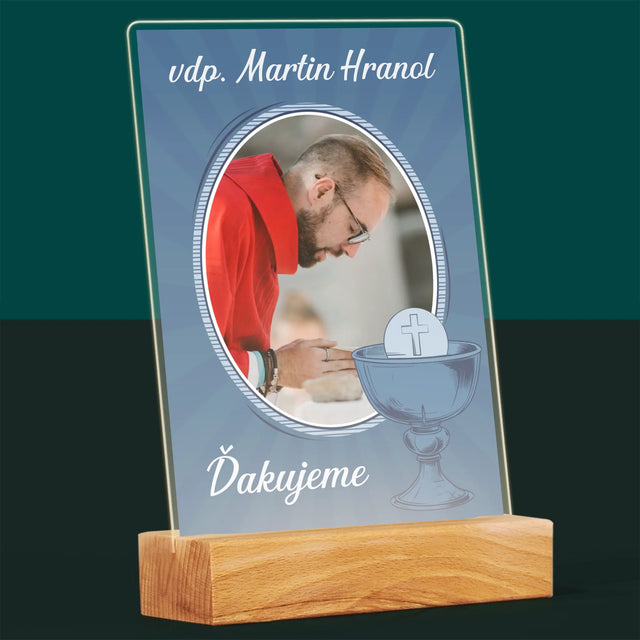 Meno A Podpis: Ďakujeme Vám - Tlač Na Akrylové Sklo (Vertikálne)