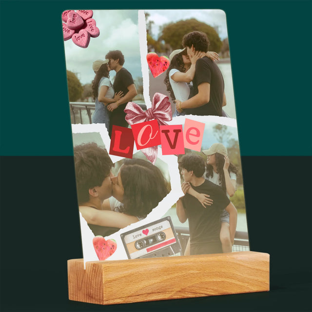 Fotokoláž: Love Retro - Tlač Na Akrylové Sklo 
