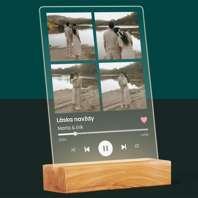 Fotokoláž: Spotify 4 Fotografia - Tlač Na Akrylové Sklo 
