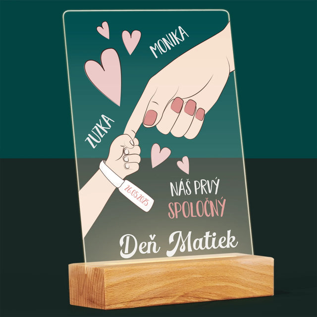 Meno A Podpis: Prvý Spoločný Deň Matiek - Tlač Na Akrylové Sklo 