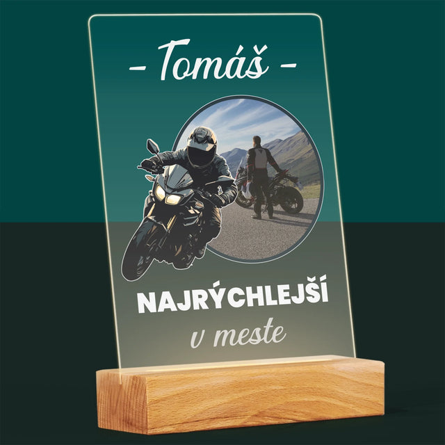 Fotografia A Podpis: Najrýchlejší V Meste - Tlač Na Akrylové Sklo 
