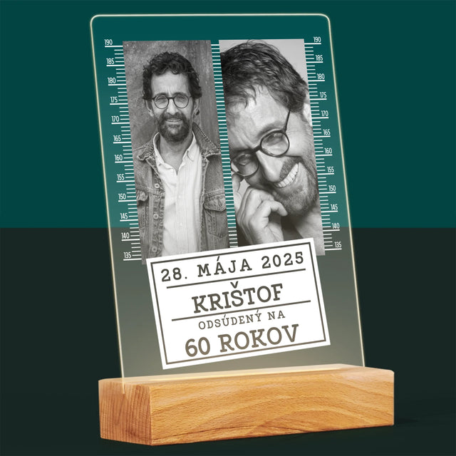 Fotokoláž: Odsúdený Na 60 Rokov - Tlač Na Akrylové Sklo 