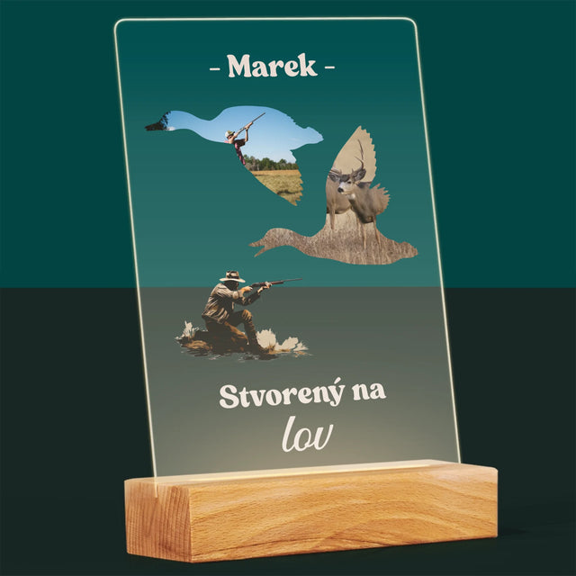 Tvar Z Fotografií: Stvorený Na Lov - Tlač Na Akrylové Sklo 