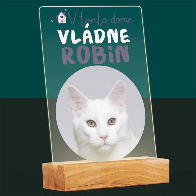 Fotografia A Podpis: V Tomto Dome Vládne Zviera - Tlač Na Akrylové Sklo 