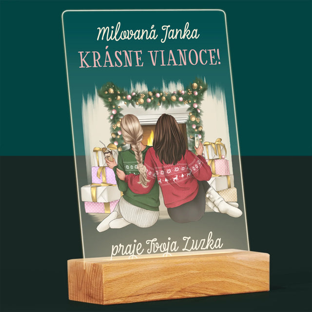 Tvorenie Postavy: Vianočné Kamarátky - Tlač Na Akrylové Sklo 