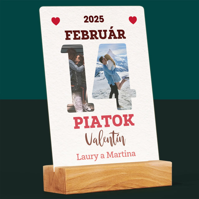 Slovo Z Fotografií: Valentín Strana Z Kalendára - Tlač Na Akrylové Sklo 