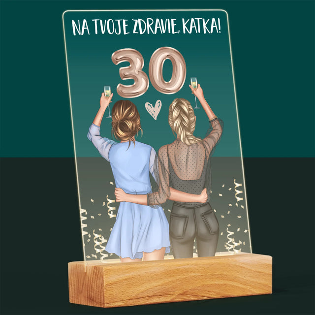 Tvorenie Postavy: Na Tvoje Zdravie 30 - Tlač Na Akrylové Sklo 