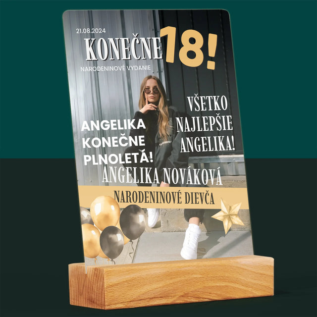 Obálka Časopisu: Konečne 18 - Tlač Na Akrylové Sklo 