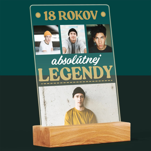 Fotokoláž: 18 Rokov Absolútnej Legendy - Tlač Na Akrylové Sklo 