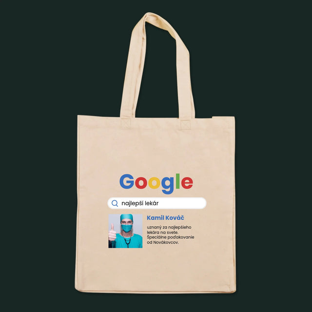 Fotografia A Podpis: Najlepší Lekár Výsledok Google - Plátená Taška