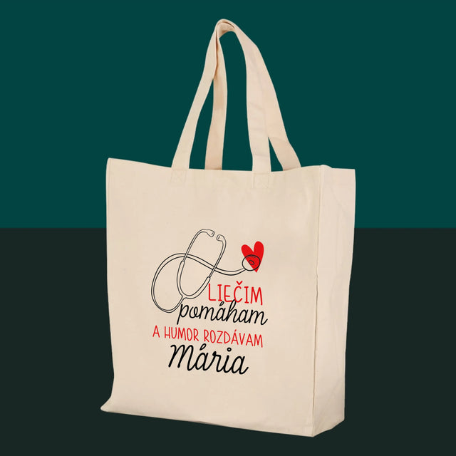 Meno A Podpis: Liečim Pomáham - Plátená Taška