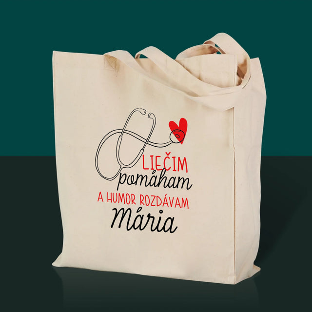 Meno A Podpis: Liečim Pomáham - Plátená Taška