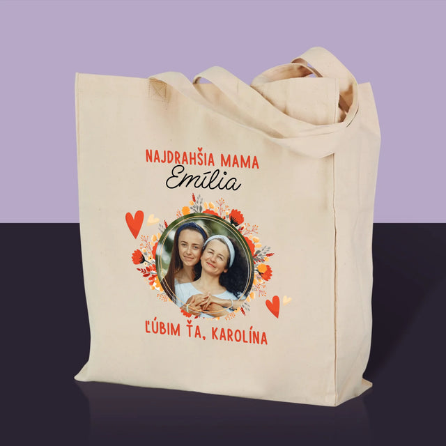 Fotografia A Podpis: Najdrahšia Mama - Plátená Taška