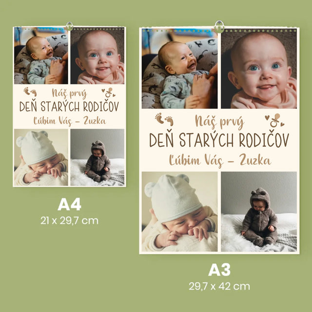 Fotokoláž: Štýlový - Nástenný Kalendár