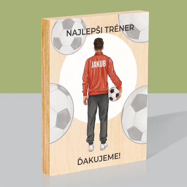 Tvorenie Postavy: Najlepší Tréner - Tlač Na Drevo (Vertikálne)