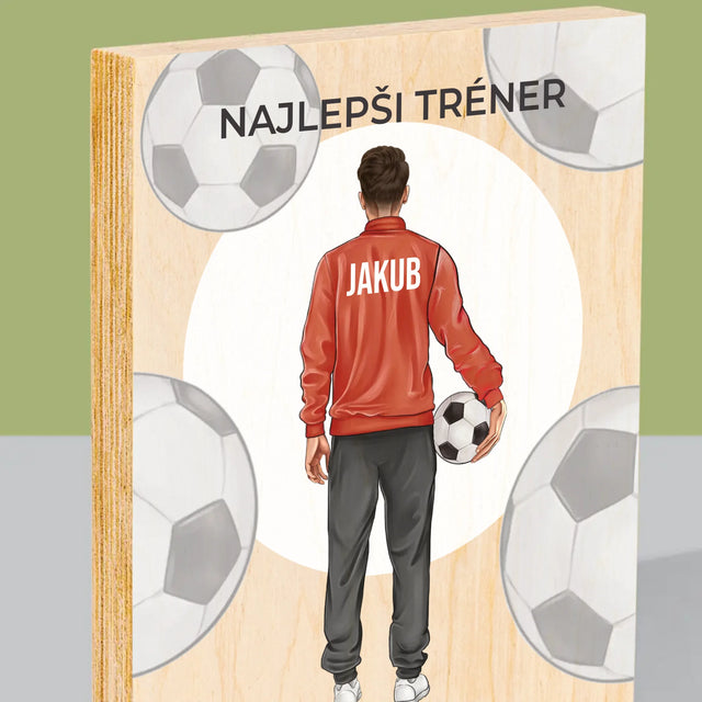 Tvorenie Postavy: Najlepší Tréner - Tlač Na Drevo (Vertikálne)