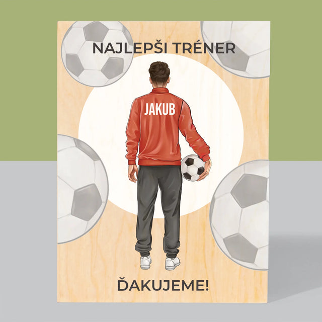 Tvorenie Postavy: Najlepší Tréner - Tlač Na Drevo (Vertikálne)