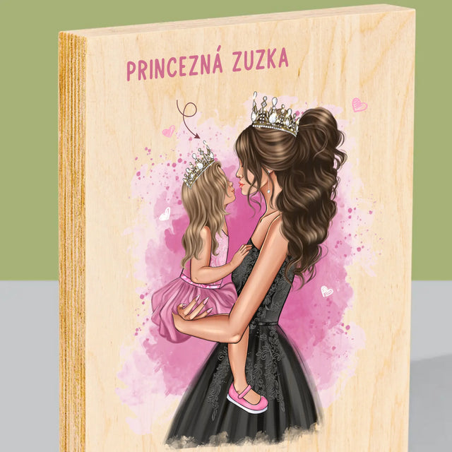 Tvorenie Postavy: Maminkina Princezná - Tlač Na Drevo (Vertikálne)