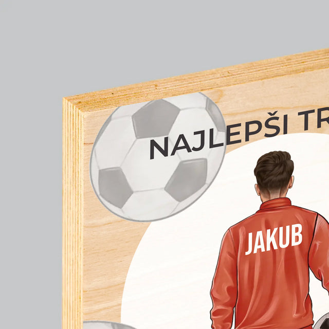 Tvorenie Postavy: Najlepší Tréner - Tlač Na Drevo (Vertikálne)