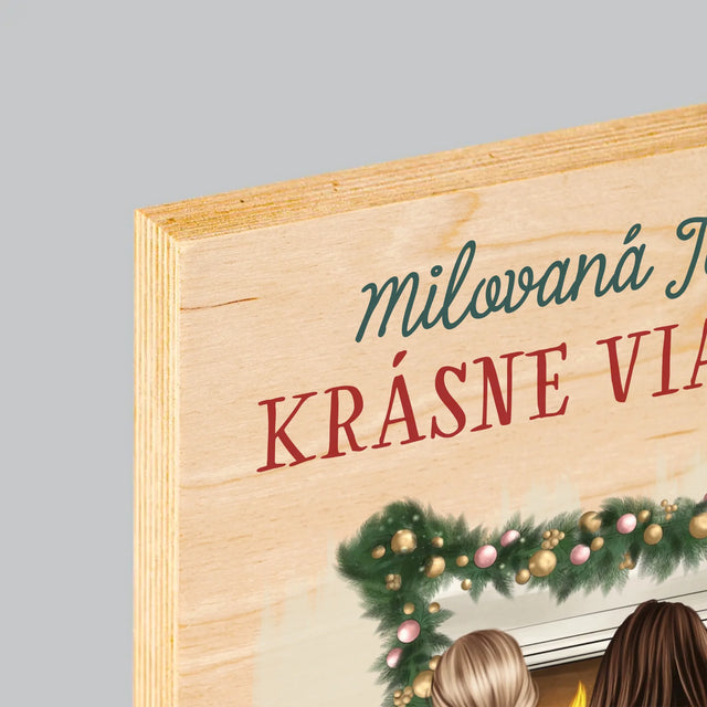 Tvorenie Postavy: Vianočné Kamarátky - Tlač Na Drevo (Vertikálne)
