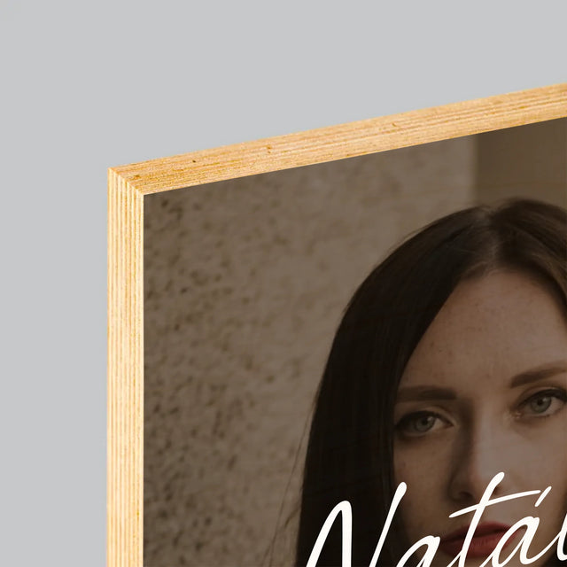 Fotografia A Podpis: Všetko Najlepšie K 40. Narodeninám - Tlač Na Drevo (Vertikálne)