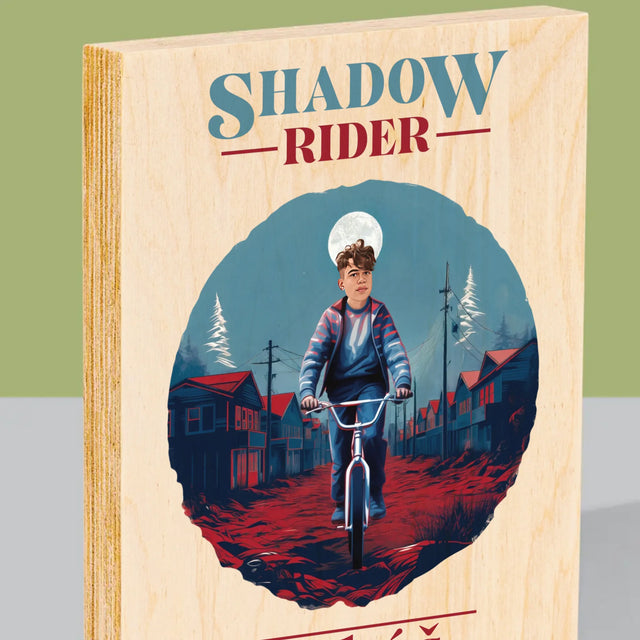 Tvoja Postava: Shadow Rider - Tlač Na Drevo (Vertikálne)