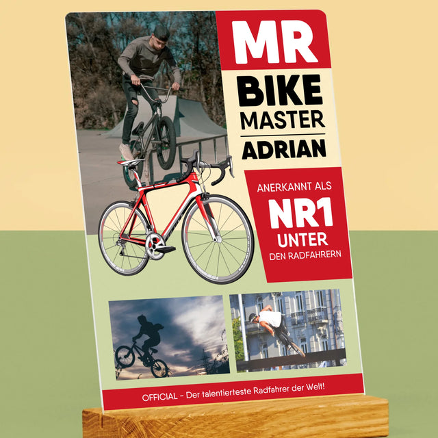 Okładka Magazynu: Mr Bike Master - Wydruk Na Szkle Akrylowym | DE