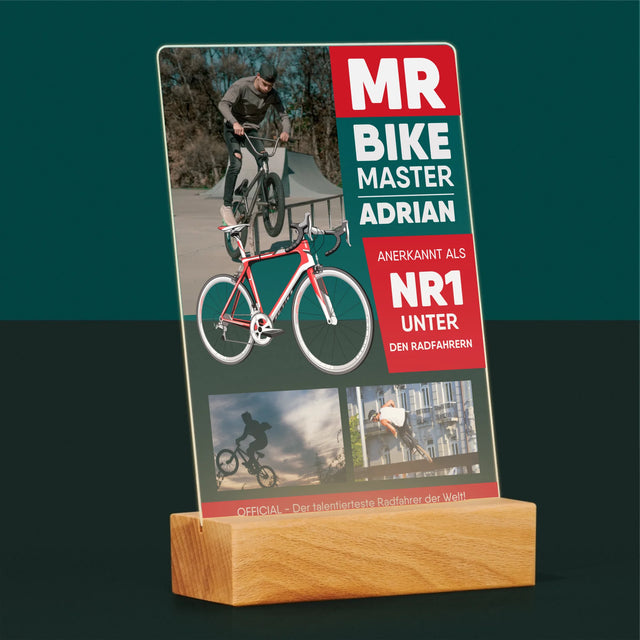 Okładka Magazynu: Mr Bike Master - Wydruk Na Szkle Akrylowym | DE