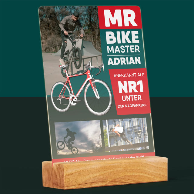 Okładka Magazynu: Mr Bike Master - Wydruk Na Szkle Akrylowym | DE