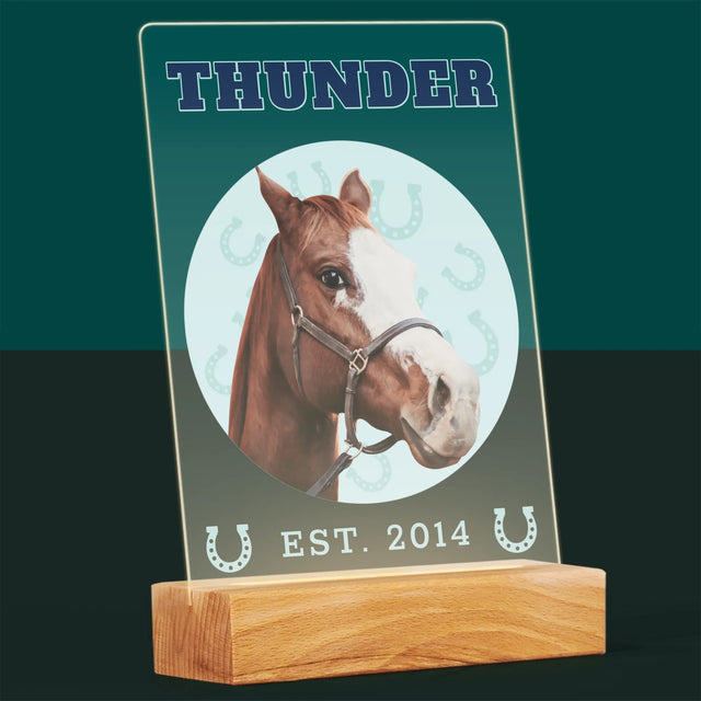 Twoja Postać: Twój Koń Varsity - Wydruk Na Szkle Akrylowym | DE