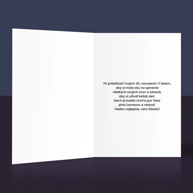 Slovo Z Fotografií: Všetko Najlepšie Z Tvojich Fotografií - Kartička S Prianiami