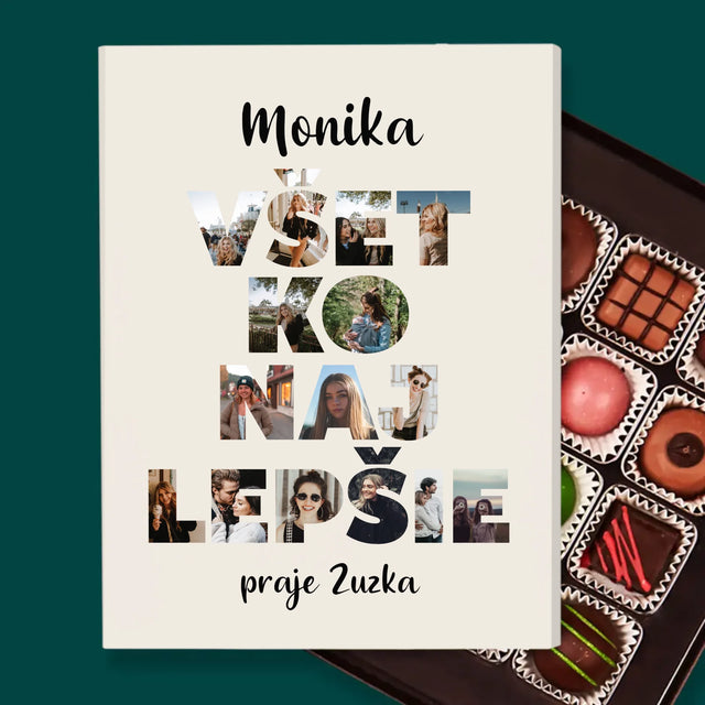 Slovo Z Fotografií: Všetko Najlepšie Z Tvojich Fotografií - Pralinky
