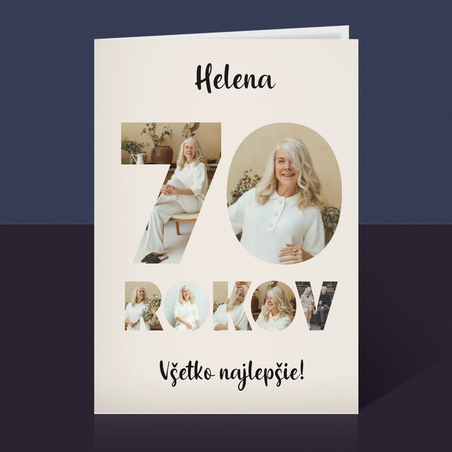 Slovo Z Fotografií: 70 Rokov Z Tvojich Fotografií - Kartička S Prianiami