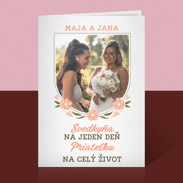 Fotografia A Podpis: Svedkyňa Na Jeden Deň - Kartička S Prianiami