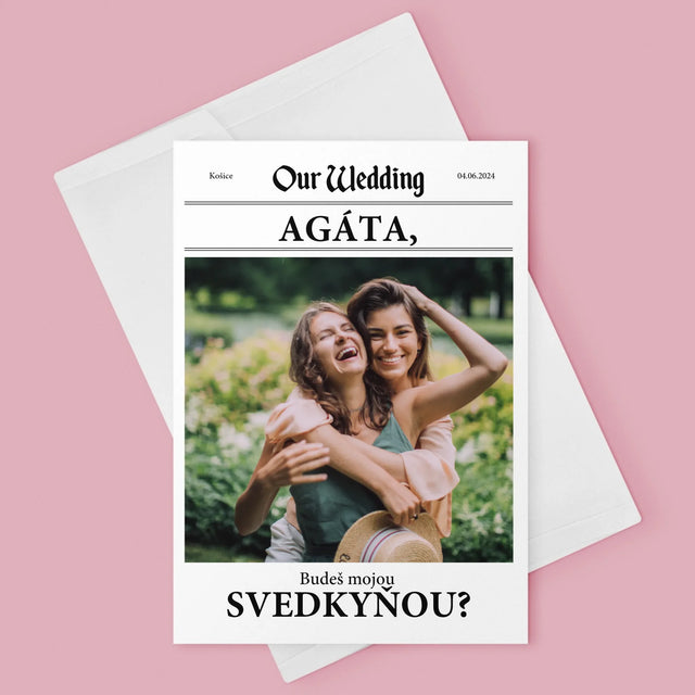 Fotografia A Podpis: Vysnívaná Svedkyňa - Kartička S Prianiami