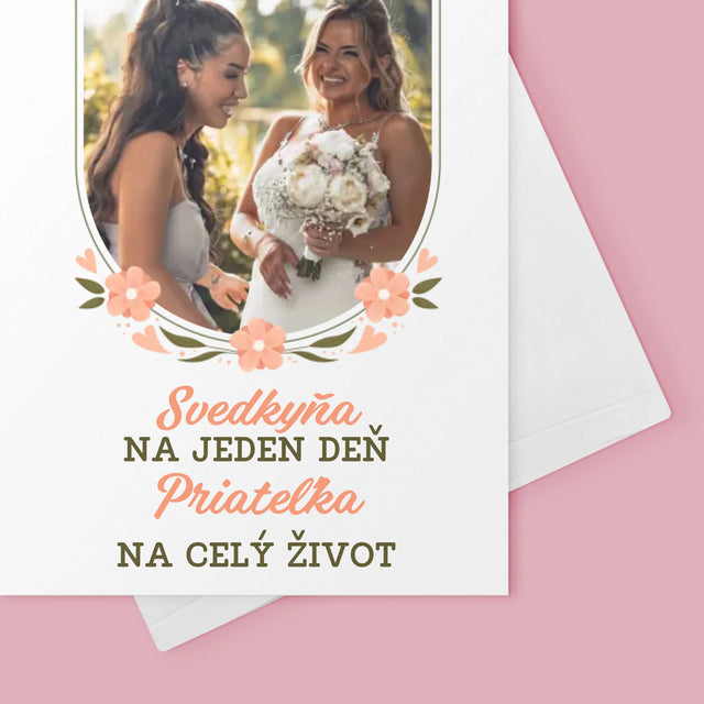 Fotografia A Podpis: Svedkyňa Na Jeden Deň - Kartička S Prianiami