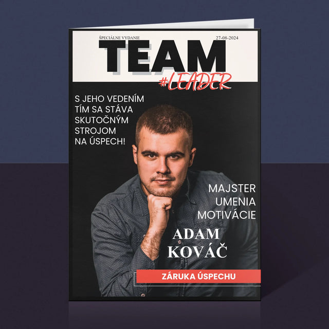 Obálka Časopisu: Team Leader - Kartička S Prianiami