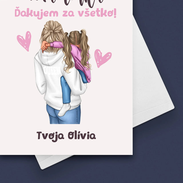Tvorenie Postavy: Mama S Dieťaťom - Kartička S Prianiami