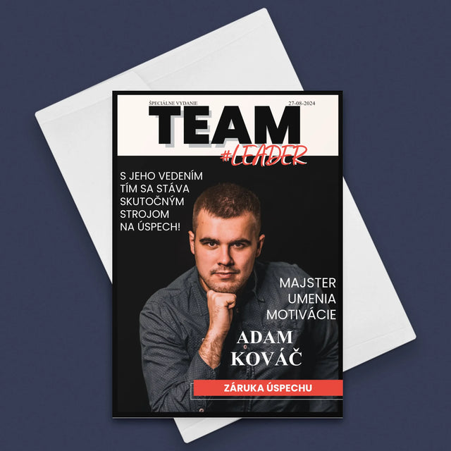 Obálka Časopisu: Team Leader - Kartička S Prianiami