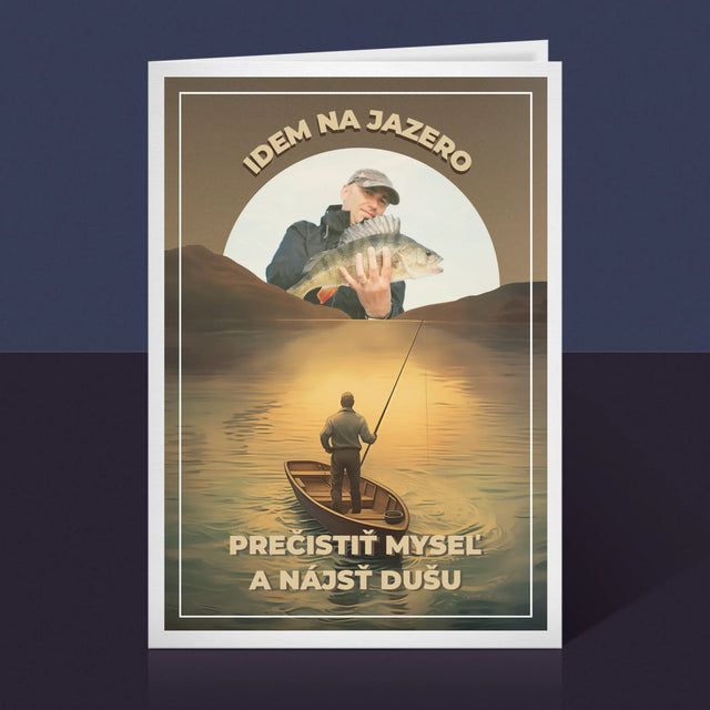 Fotografia A Podpis: Idem Na Jazero - Kartička S Prianiami