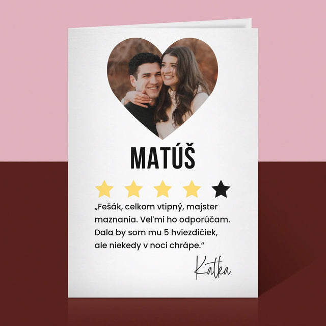 Fotografia A Podpis: Najlepší Priateľ Odporúčam - Kartička S Prianiami