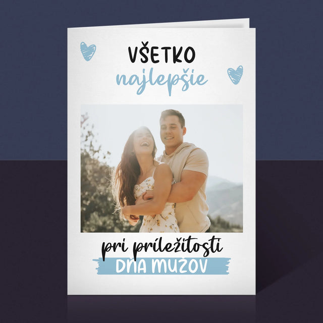 Fotografia A Podpis: Všetko Najlepšiu K Dňu Mužov - Kartička S Prianiami